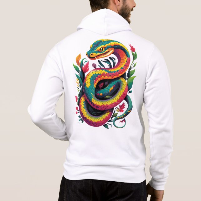 Sudadera Serpiente colorida (Reverso)