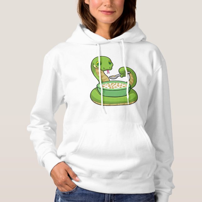 Sudadera Serpiente comiendo con Muesli (Anverso)