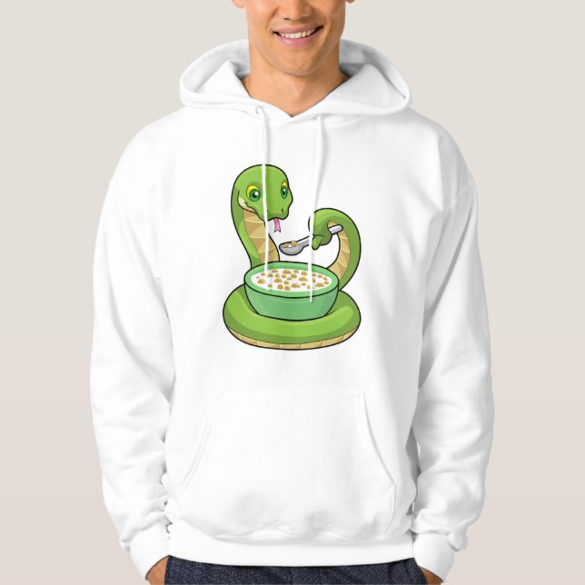 Sudadera Serpiente comiendo con Muesli (Anverso)