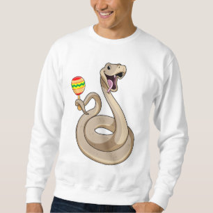 Sudadera Serpiente como músico con Maracas