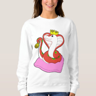 Sudadera Serpiente como rey con corona