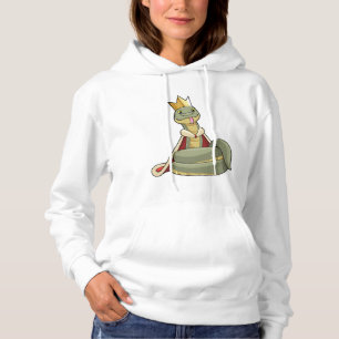 Sudadera Serpiente como rey con corona