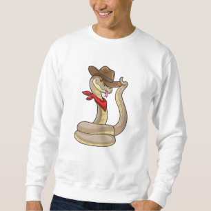 Sudadera Serpiente como vaquero con bufanda