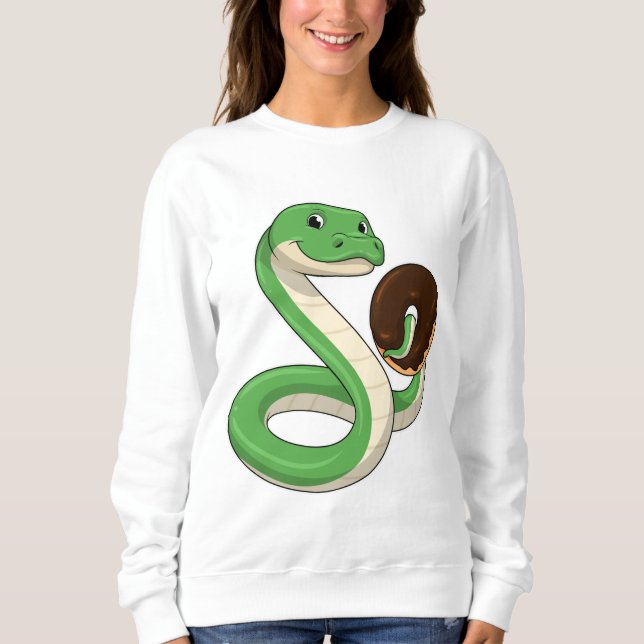 Sudadera Serpiente con donut (Anverso)