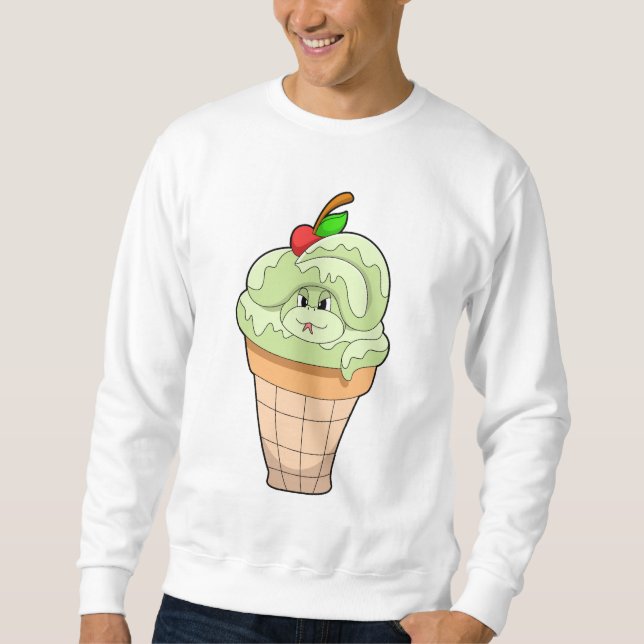 Sudadera Serpiente con helado y cereza (Anverso)