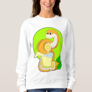 Sudadera Serpiente con jugo de limón