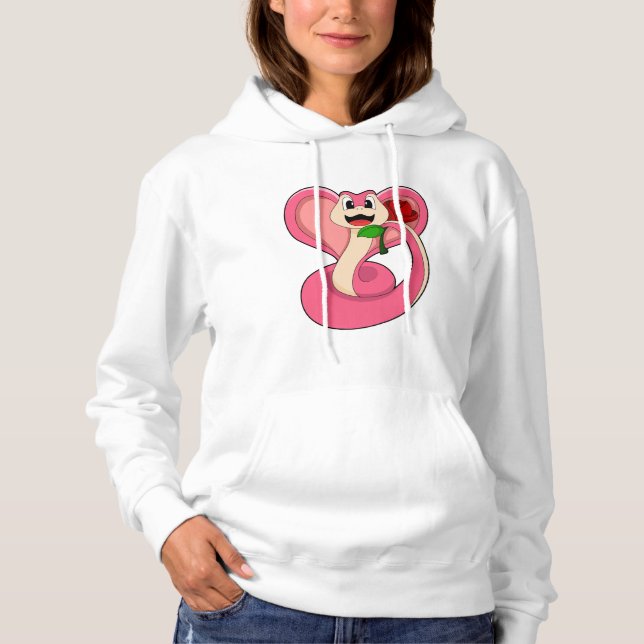 Sudadera Serpiente con Rosa (Anverso)