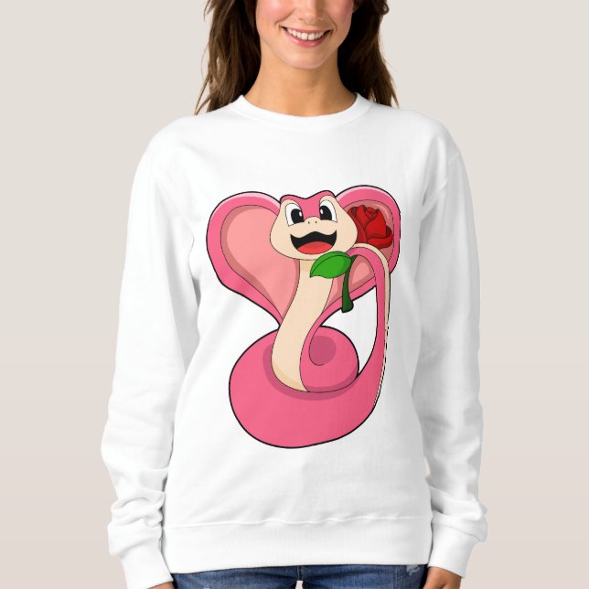 Sudadera Serpiente con Rosa (Anverso)
