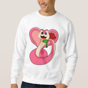 Sudadera Serpiente con Rosa