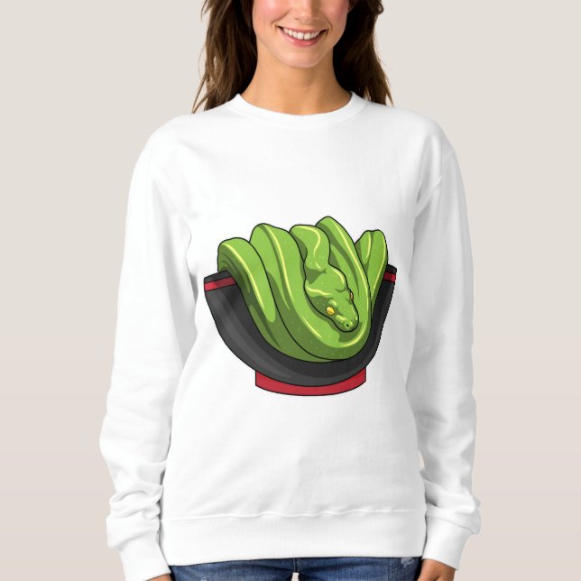 Sudadera Serpiente con tazón de Ramen (Anverso)