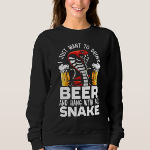 Sudadera Serpiente Herpetólogo Mascota Animal Culebra
