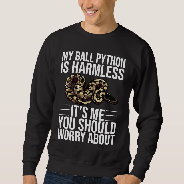 Sudadera Serpiente Pitón de Bola Hombres Mujeres (Anverso)