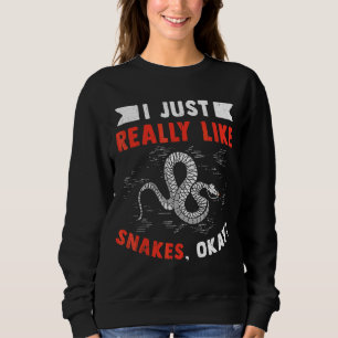 Sudadera Serpiente reptil del patrón de serpiente masculino