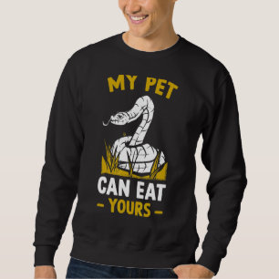 Sudadera Serpiente Reptile Que Mi Mascota Puede Comer La Tu
