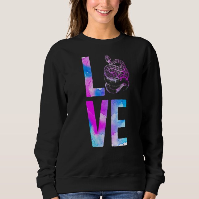 Sudadera Serpiente Serpent Watercolor Love (Anverso)