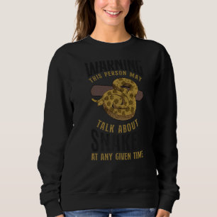 Sudadera Serpiente serpiente advierte a esta persona de mi