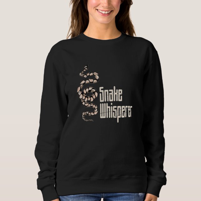 Sudadera Serpiente susurradora de serpiente animal Reptile  (Anverso)