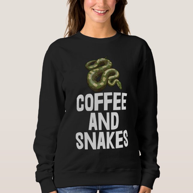 Sudadera Serpientes de café T-shirts deslizándose Python Se (Anverso)
