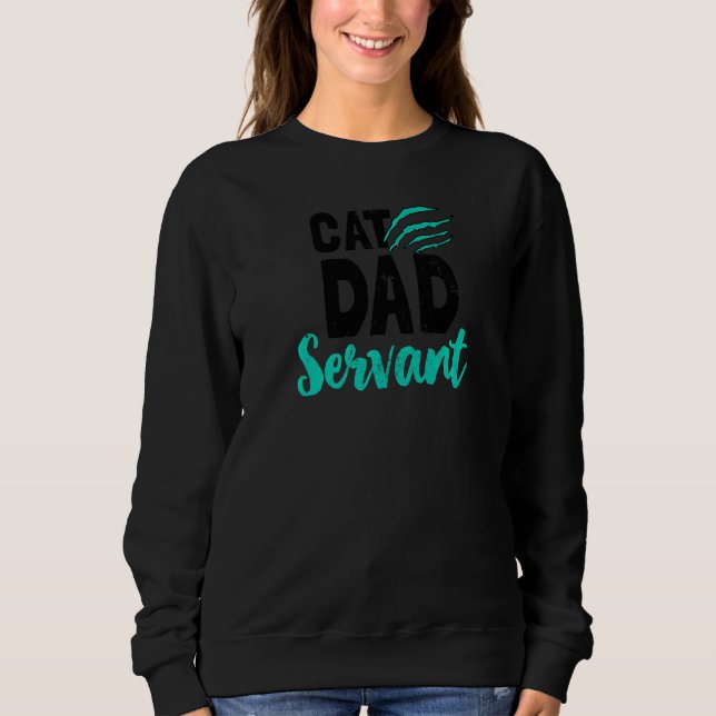 Sudadera Servante de gato de papá (Anverso)