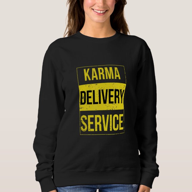 Sudadera Servicio de entrega de Karma (Anverso)