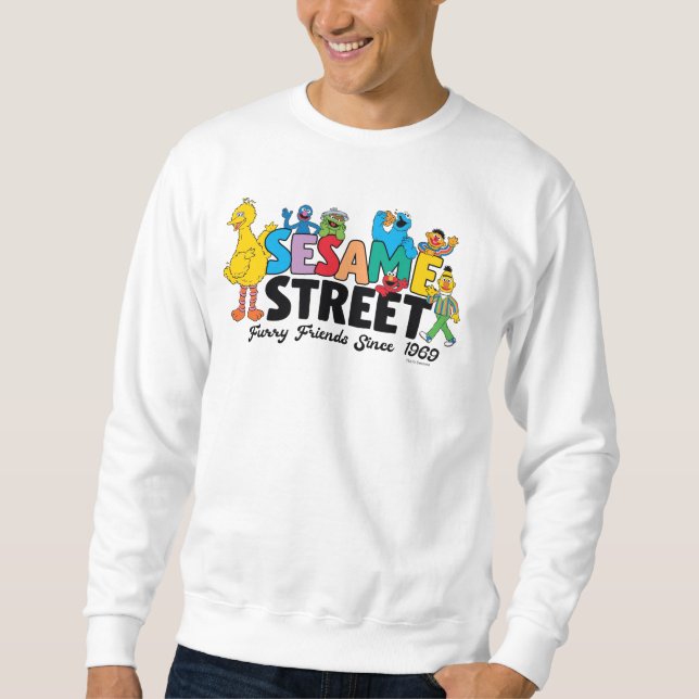 Sudadera Sesame Street | Amigos Peludos Desde 1969 (Anverso)