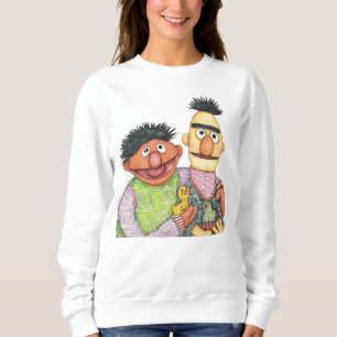Sudadera Sesame Street Bert y Ernie Watercolor