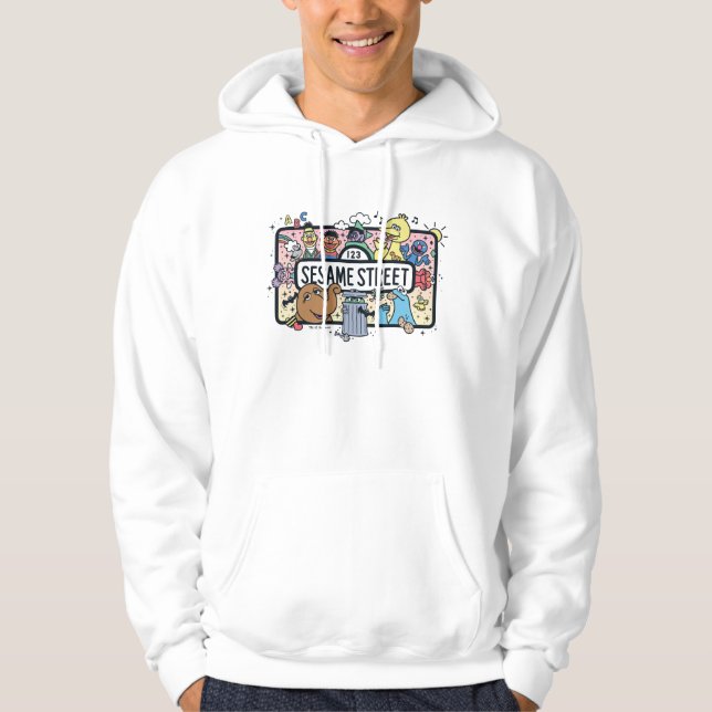 Sudadera Sésamo | Rótulo Sesame Pals Doodle (Anverso)