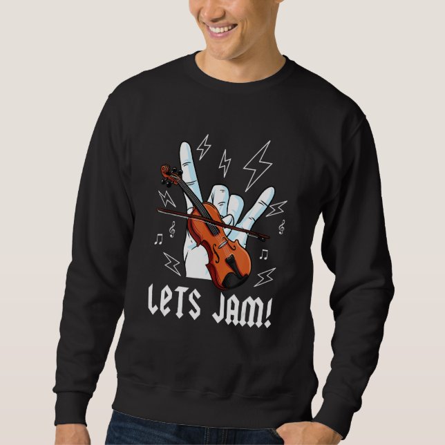 Sudadera Sesión de remate del jugador de fiddle (Anverso)