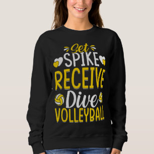 Sudadera Set Spike Recibe Voleibol De Buceo Para Mujeres Ad