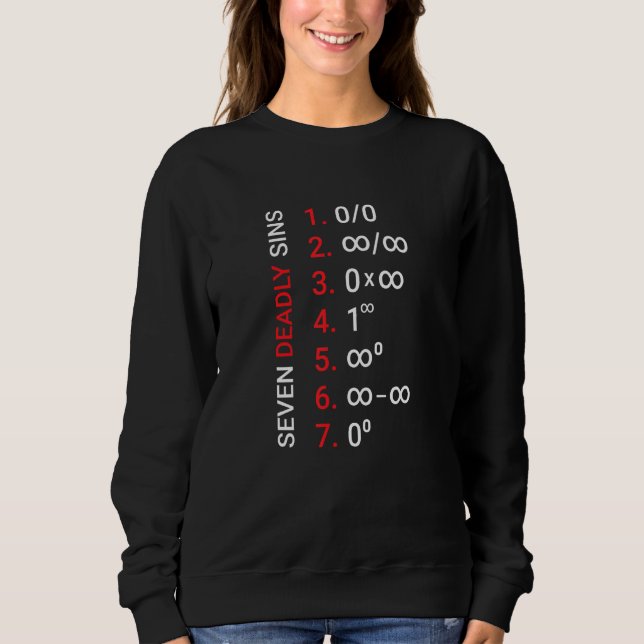 Sudadera Seven Deadly Math Sins     Math (Anverso)
