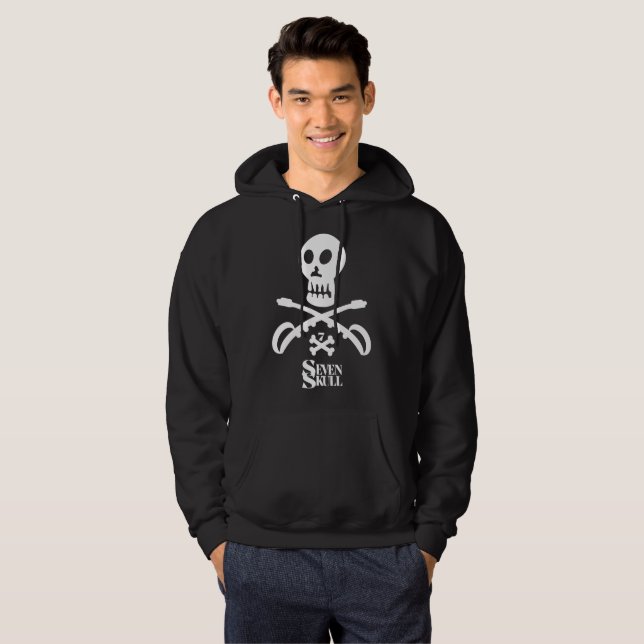 SUDADERA SEVEN SKULL BY MASANSER PIXELAT (Anverso completo)