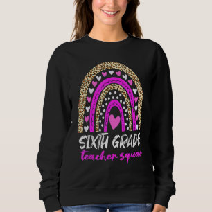 Sudadera Sexto Grado de Maestros Squad Leopard Rainbow 6º G