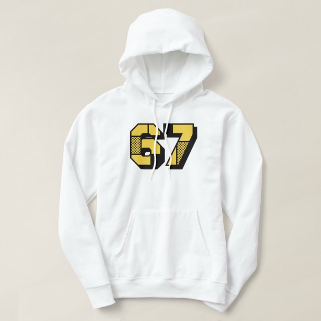Sudadera Sexty Seven 67 Pop Art Geometric Design (Diseño del anverso)
