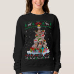 Sudadera Sfinx Cat Santa Christmas Tree Ugly Cat Xmas Swein<br><div class="desc">Sfinx Cat Santa Christmas Tree Ugly Cat Xmas Sweater</div>