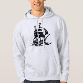 Sudadera Shadow Sailing Ship – Vintage Ocean Illustration