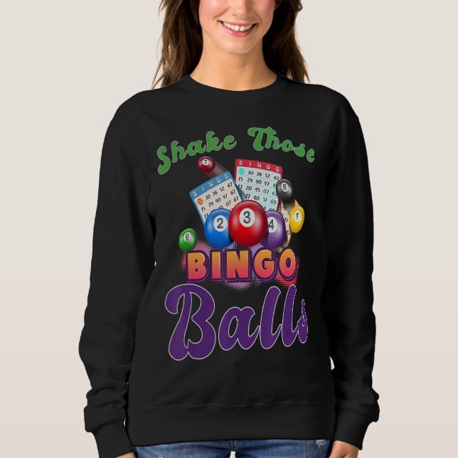 Sudadera Shake Esas Bolas Funny Bingo Jugador Bingo Novelti (Anverso)