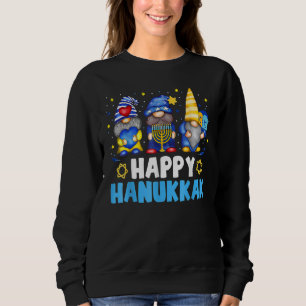 Sudadera Shalom Gnome Feliz Hanukkah Chanukkah Judío Dreid