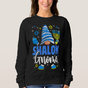 Sudadera Shalom Gnome Menorah Dreidel Hanukkah Chanukah
