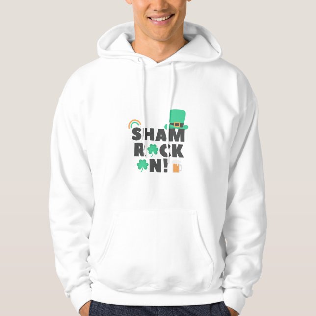 SUDADERA "¡SHAM ROCK N! "CON CAPUCHA. CON CAPUCHA (Anverso)