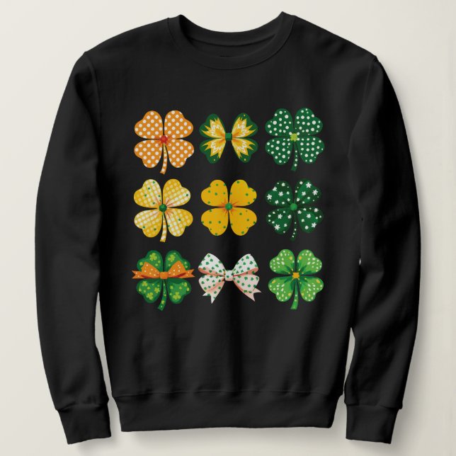 Sudadera Shamrock and Bows (Anverso del diseño)