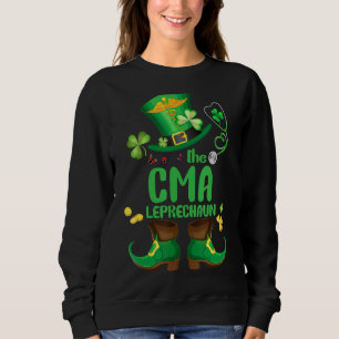 Sudadera Shamrock Cma Nurse Leprechaun Funny St Patricks Da