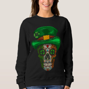 Sudadera Shamrock con bandera irlandesa Gorra St Patr