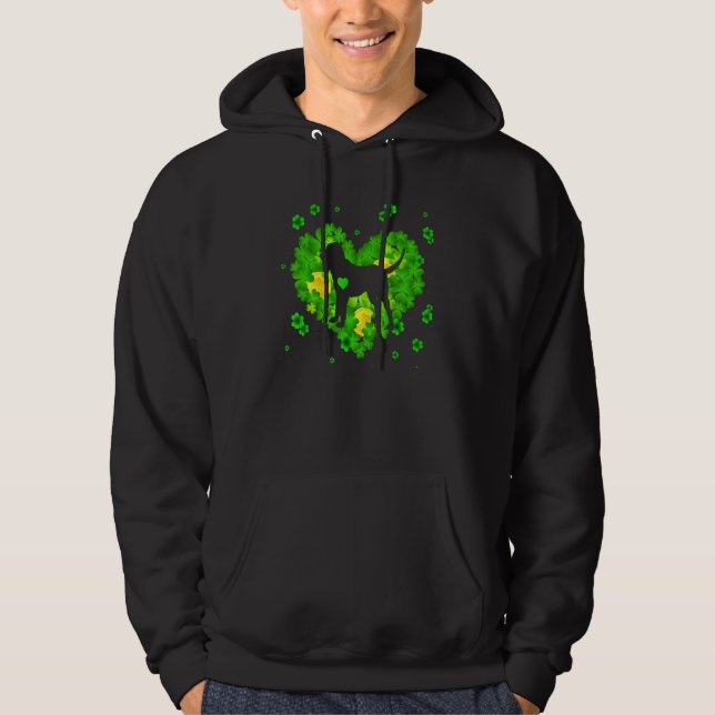 Sudadera Shamrock irlandés sangriento perro del Día de San  (Anverso)