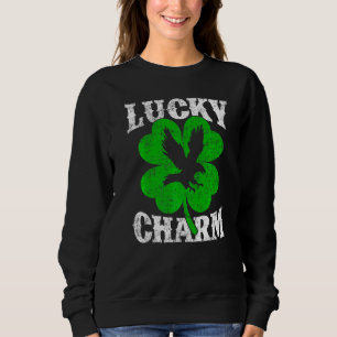 Sudadera Shamrock Leaf Lucky Charm Bald Eagle Bird St Patri