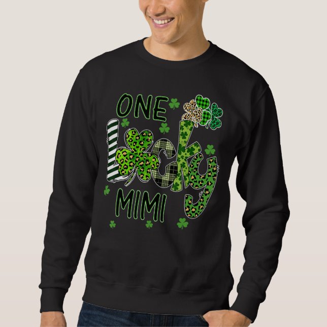 Sudadera Shamrock One Lucky Mimi St Patrick's Day (Anverso)