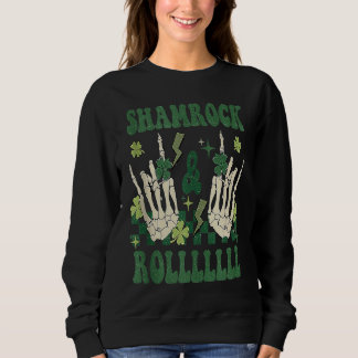 Sudadera SHAMROCK & ROLLLLLL Heavy Metal Punk Rock St Patri