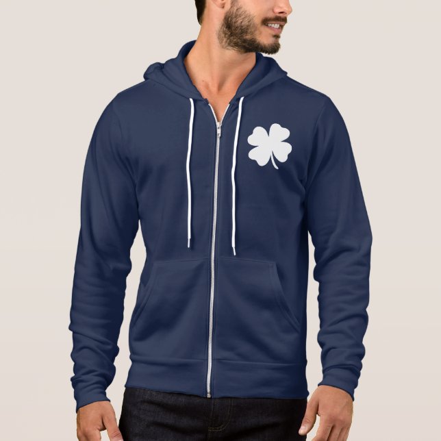 Sudadera Shamrock St Patrics Day Irlanda Green Clover (Anverso)