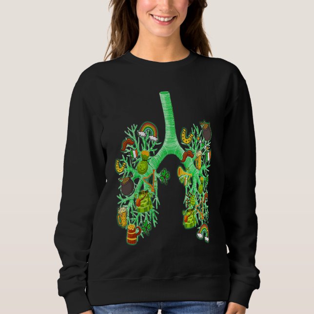 Sudadera Shamrocks Respiratory Therapist RT St Patrick's Da (Anverso)
