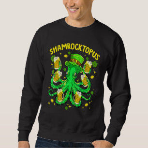 Sudadera Shamrocktopus Funny Octopus Leprechaun St Patricks