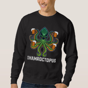 Sudadera Shamroctopus Amante del Pulpo Día de San Patricio